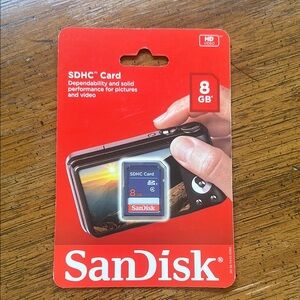 SanDisk 8GB Memory Card for Cameras Videos